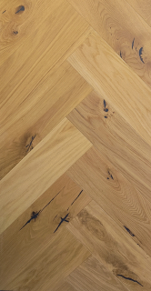 BARLINEK-Třívrstvá dřevěná podlaha-Dub Toffee Herringbone 130, 14x130x725mm, bal 0,65m2